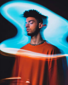man-blurred-face-blue-smoke